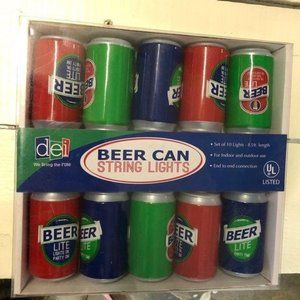 DEI Beer Can String Lights - NEW